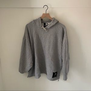 adidas Womens French Terry Cinch Pullover Hoodie